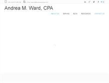 Tablet Screenshot of andreawardcpa.com
